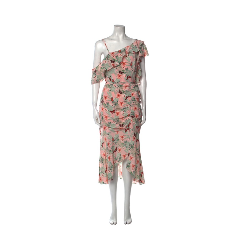 Joie 100% Silk one-shoulder Floral Midi Dress | Size 6 | NWOT
